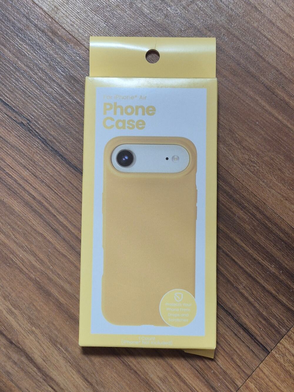 Phone Case for iPhone Air Yellow Slim Clear TPU Wireless Charging Compatible S13